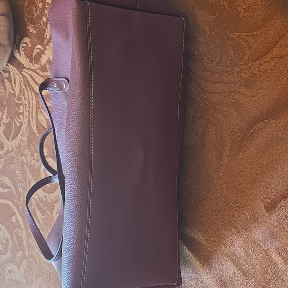 Coach Deep Red Leather Tote - Picture 5 of 5